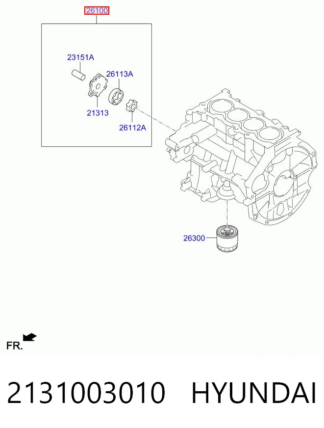 OP0142 Magneti Marelli Масляный насос двигателя