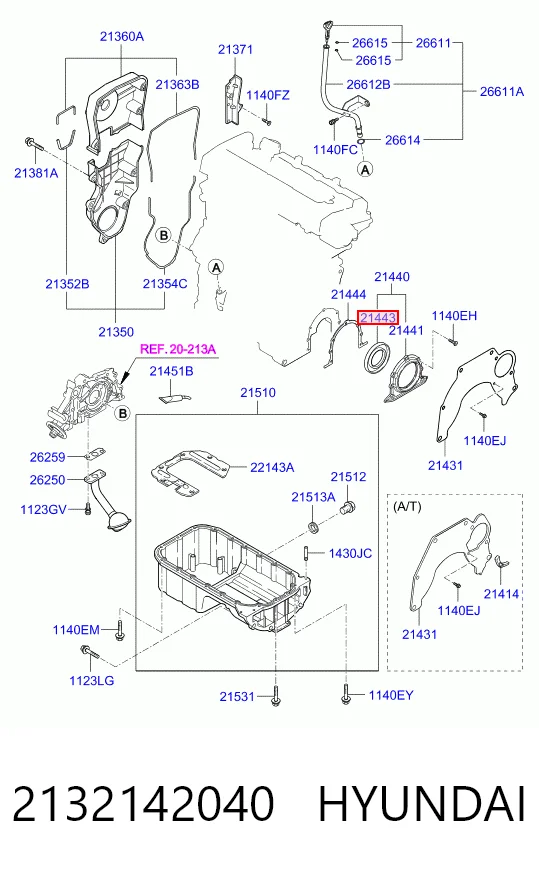 KM0400040 KAP Сальник коленвала двигателя, задний