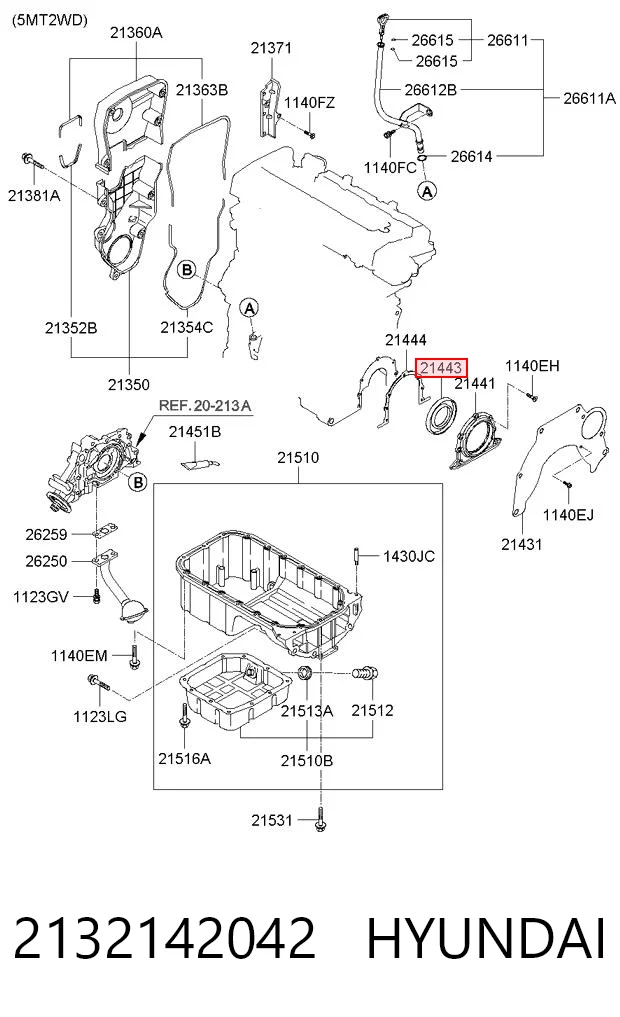 Купить KM0400040 KAP Сальник коленвала задний