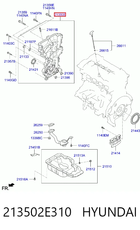 213502E330 Honda Масляный насос двигателя