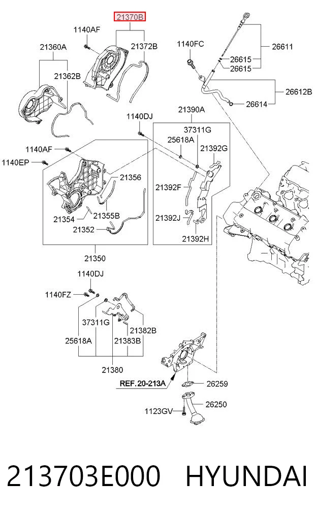 213703E000 Hyundai/Kia 