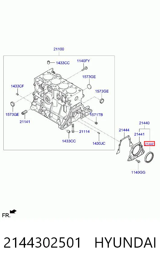 Купить KM0400062 KAP Сальник коленвала задний