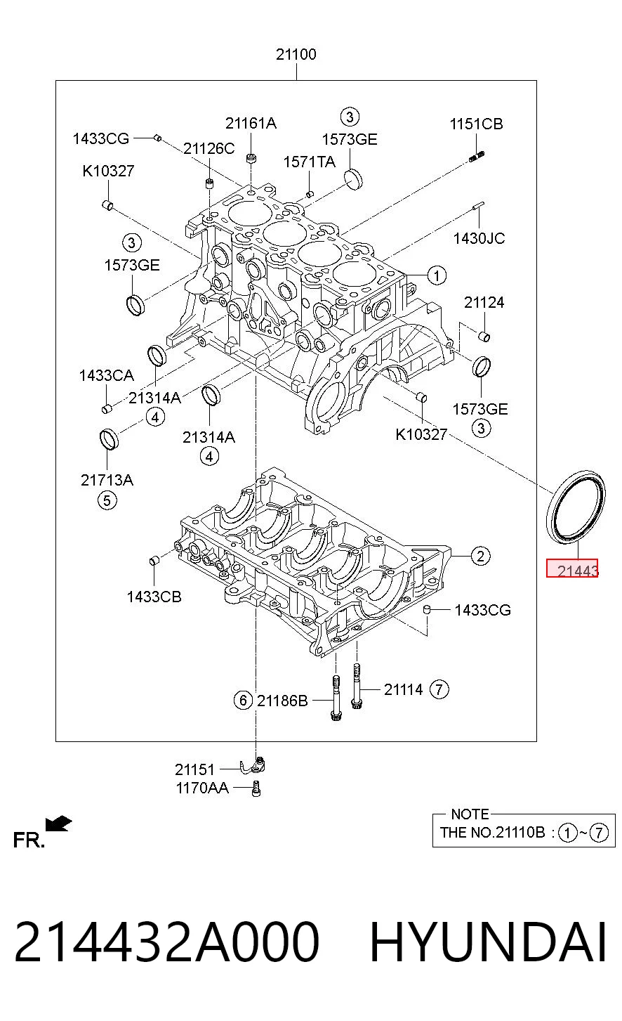 OS105438S NIPPON MOTORS Сальник коленвала двигателя, задний