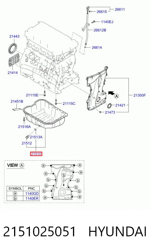 Купить 3A103065 AND Поддон картера двигателя