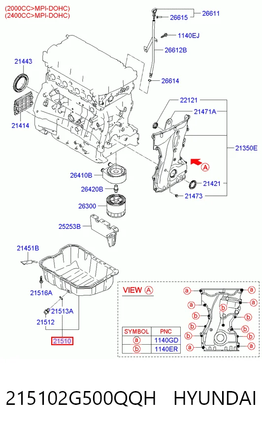 Купить 3A103065 AND Поддон картера двигателя