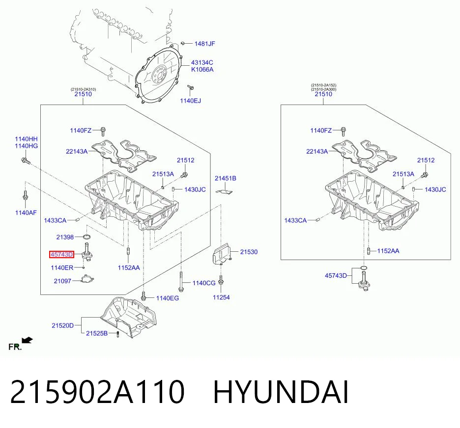 215902A110 Hyundai/Kia Датчик уровня масла