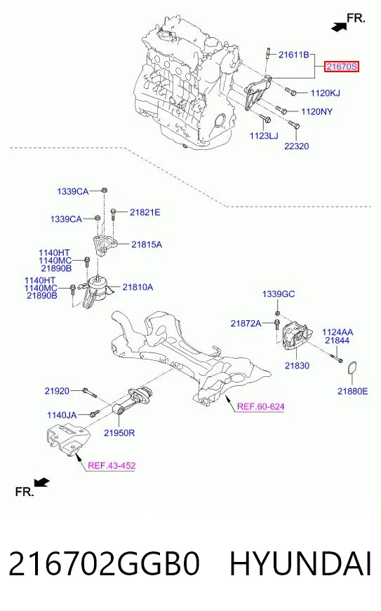 216702GGB0 Hyundai/Kia 