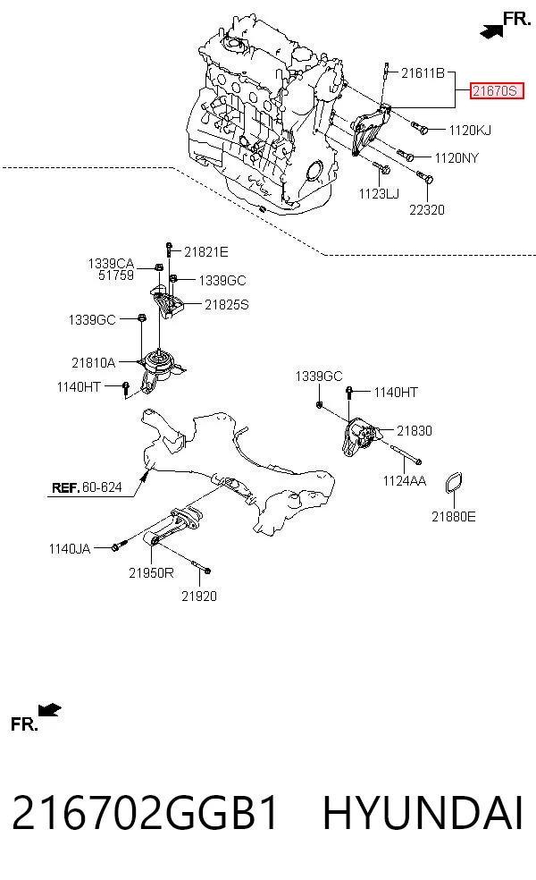 216702GGB1 Hyundai/Kia 