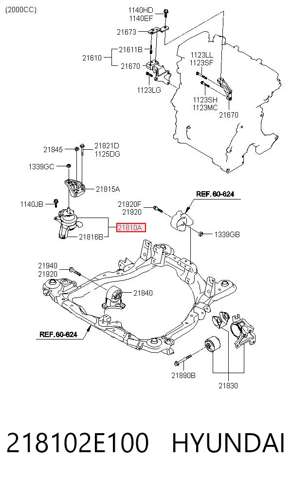 Опора двигателя Polcar S2240059