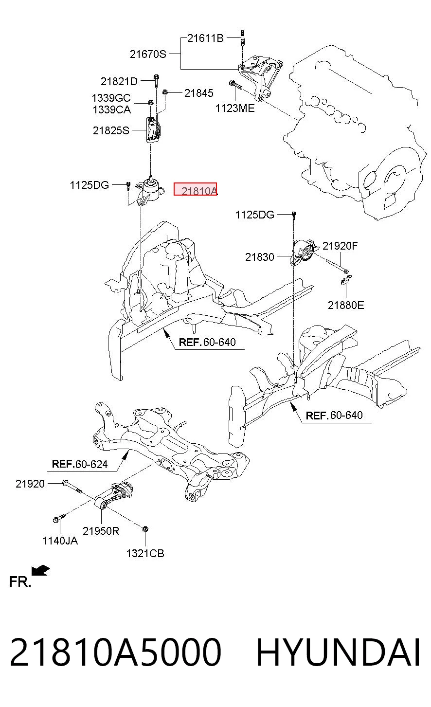 Подушка двигателя Hyundai I30 хэтчбек (GDH) (2012 - 2016) цена, от 37.06 USD