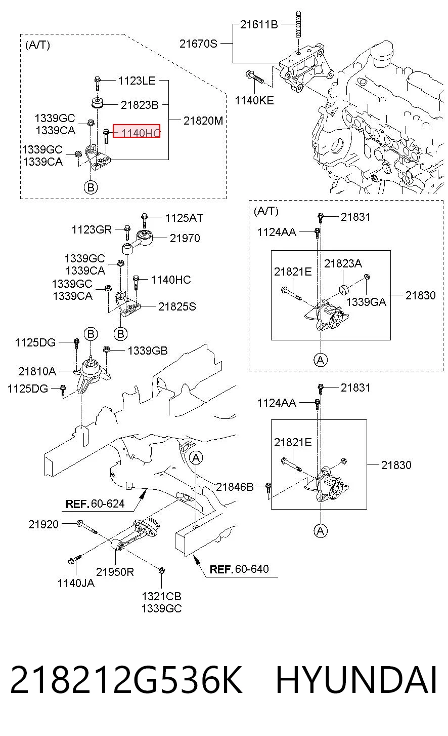218212G536K Hyundai/Kia 