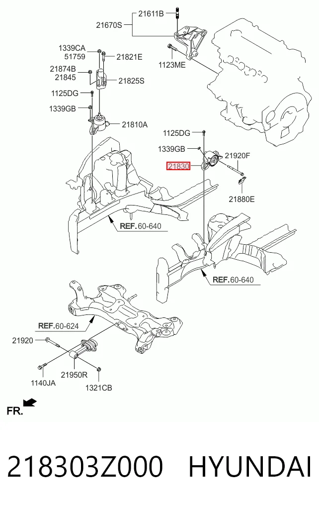 CZKH44 CTR Подушка (опора) двигателя, левая