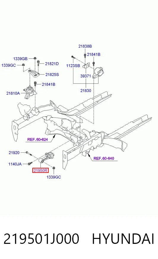 Купить 1011CCFAD0 PH Нижняя опора двигателя