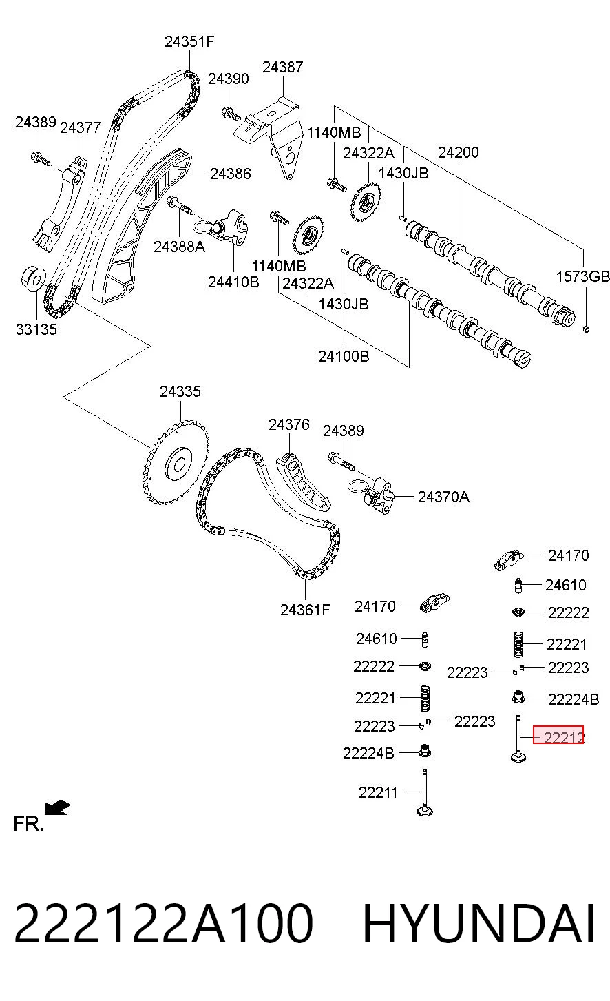 Клапан выпускной Gieffe 3224BMNT