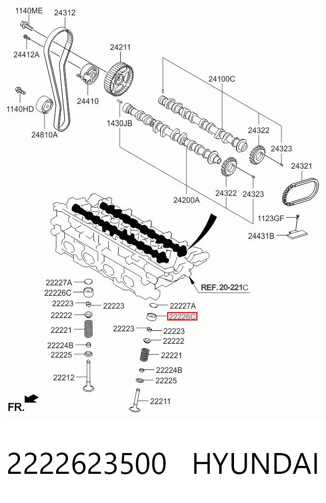 2222623500 Parts-Mall Гидрокомпенсатор