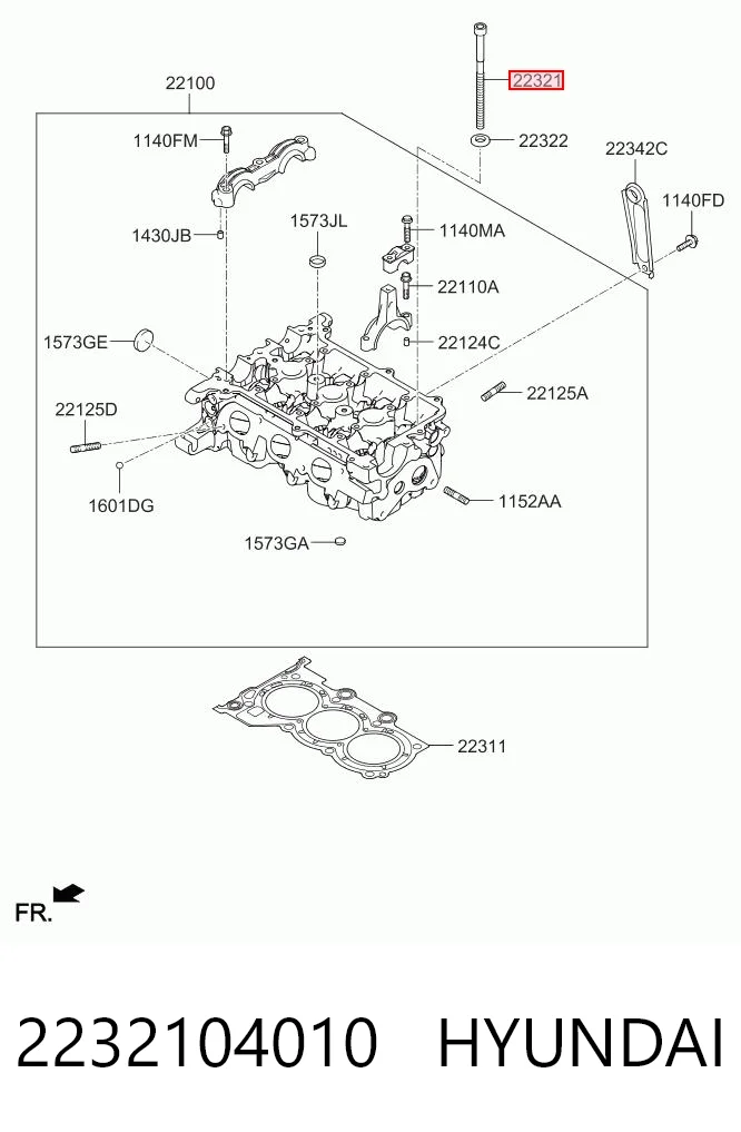 B2306 FAI Болт крепления головки блока цилиндров