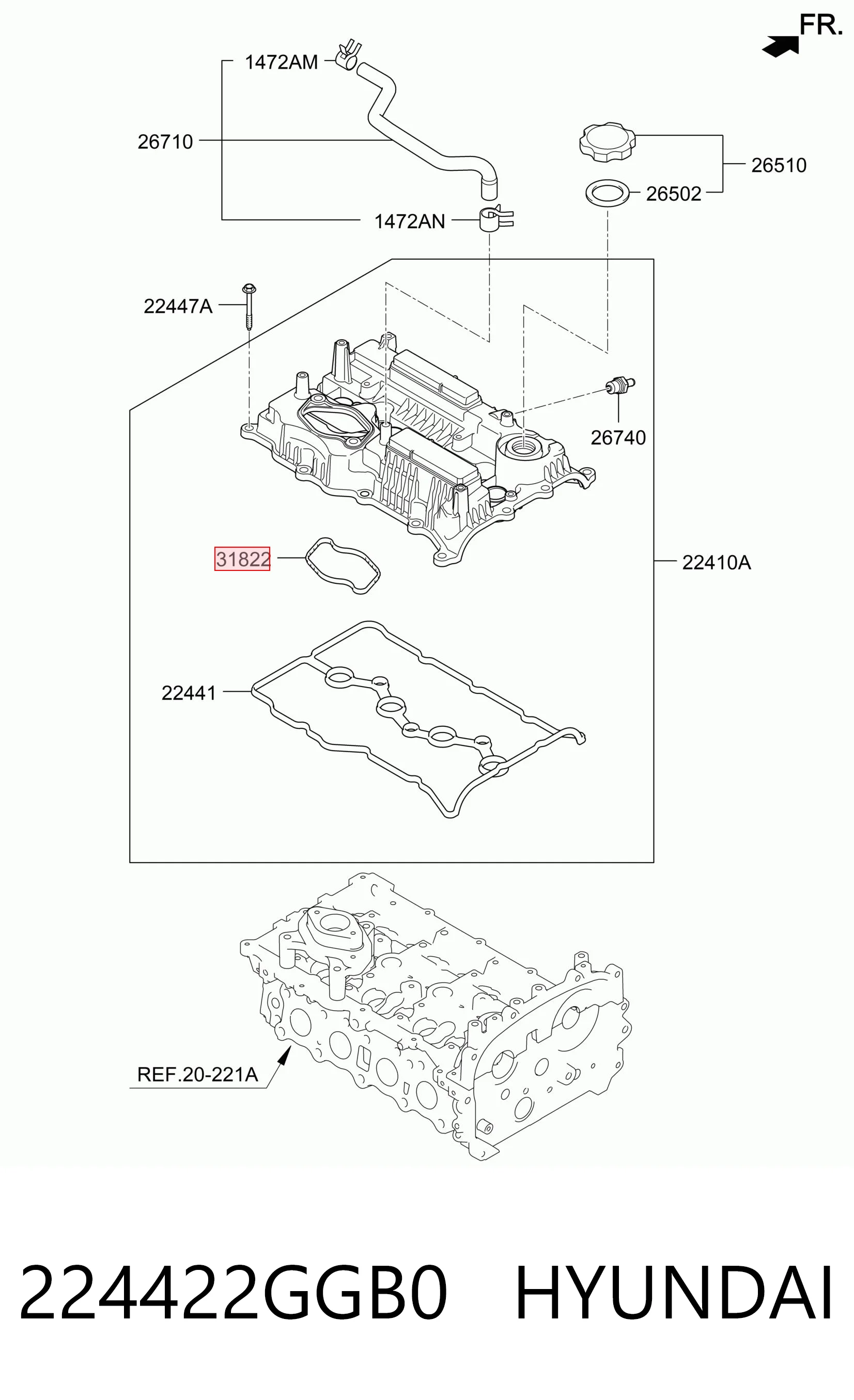 D33355 Mahle Original Прокладка топливного насоса на клапанной крышке