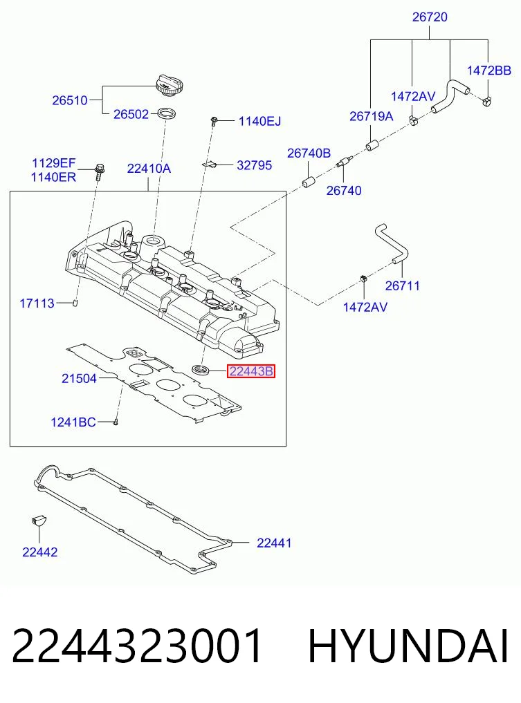 KGXH160 Koreastar Прокладки свечных колодцев