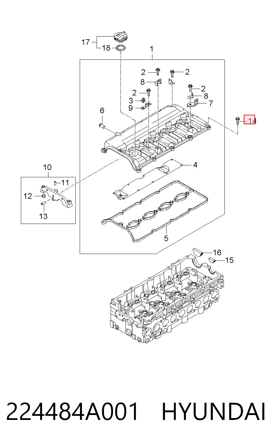 224484A001 Hyundai/Kia 