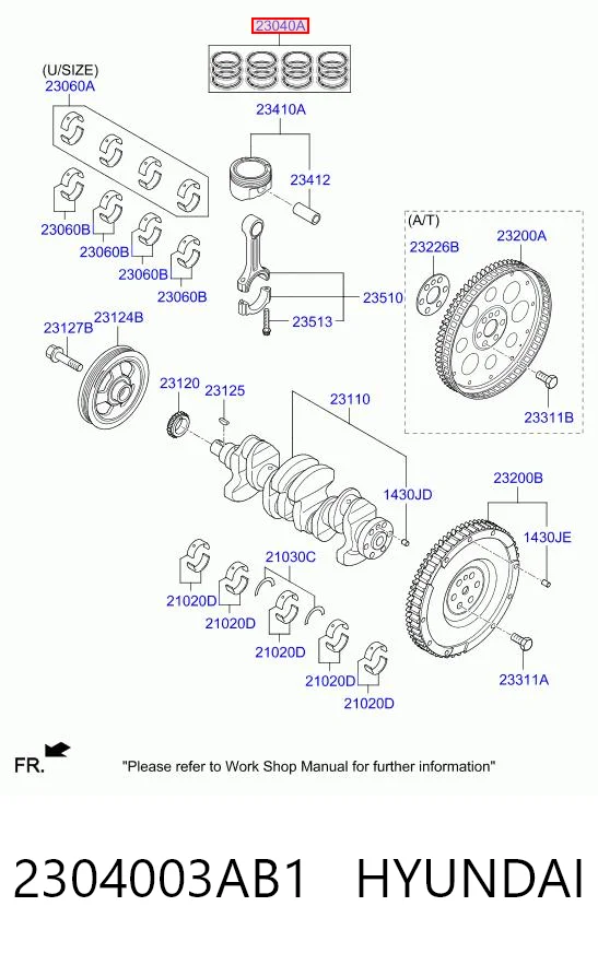 2304003AB1 Hyundai/Kia 