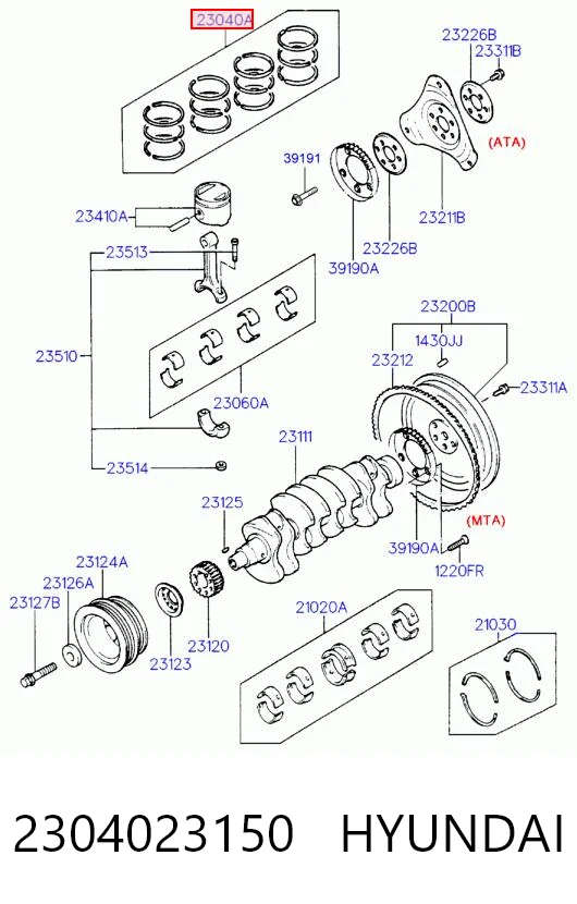 2304023150 Hyundai/Kia