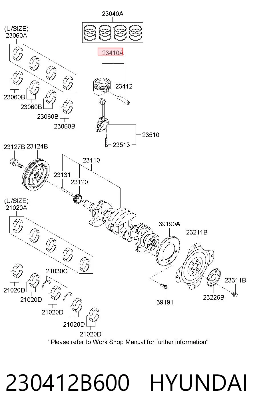 681PI00110000 Mahle Original Поршень двигателя без колец