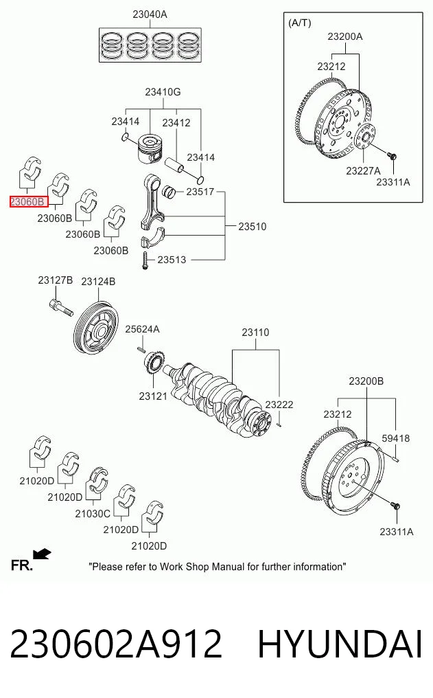 Вкладыши шатунные CR4522PL King