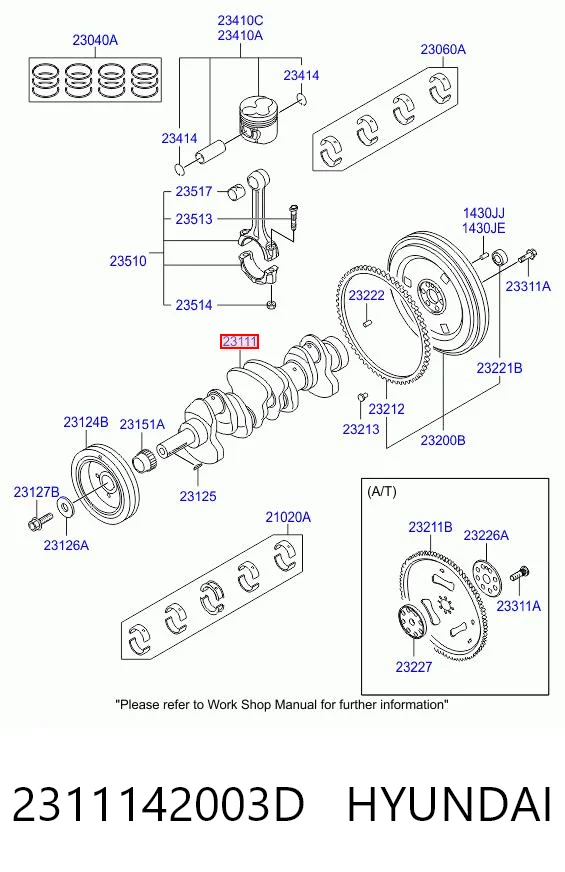 3S105002 AND Коленвал двигателя
