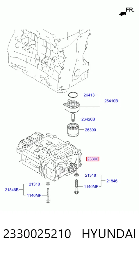 2330025210 Hyundai/Kia Балансировочный вал