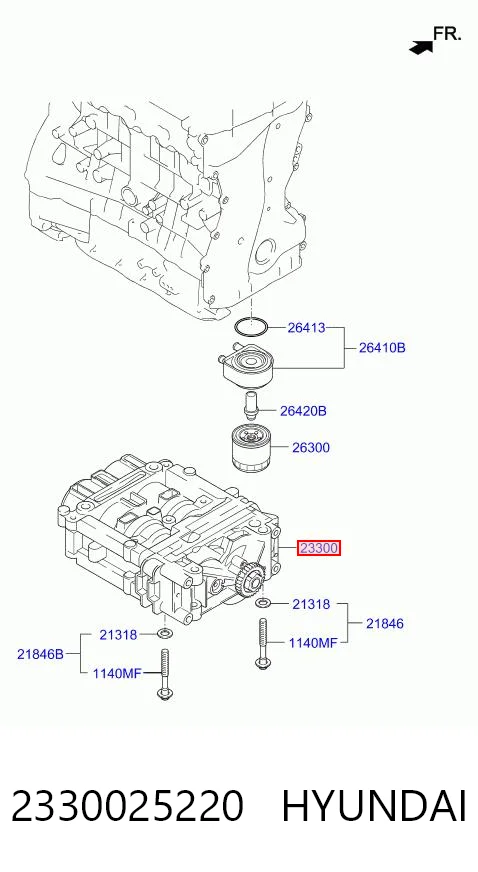 2330025220 Hyundai/Kia Балансировочный вал