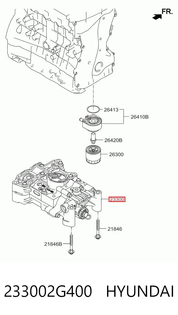 233002G400 Hyundai/Kia Корпус балансировочного механизма