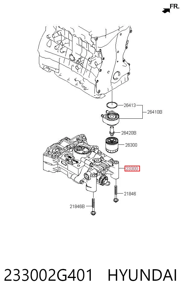 233002G401 Hyundai/Kia Корпус балансировочного механизма
