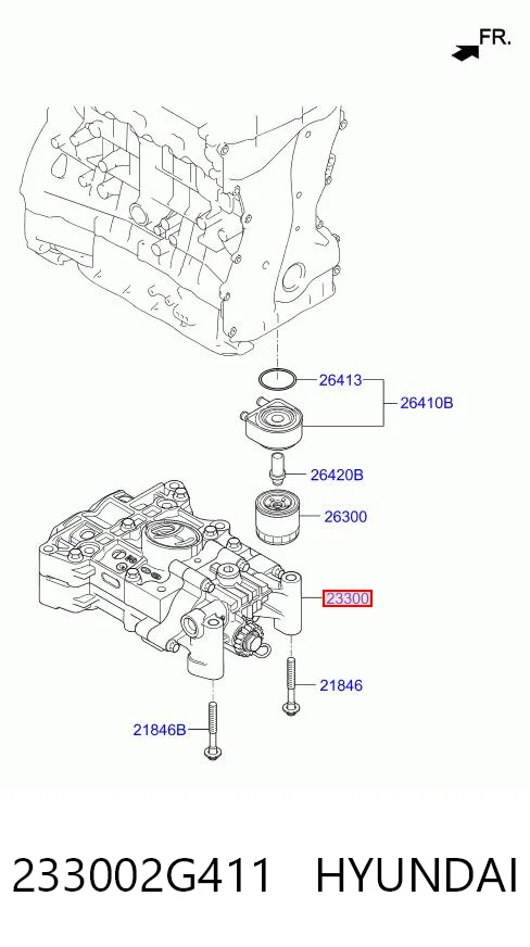233002G411 Hyundai/Kia Балансировочный вал