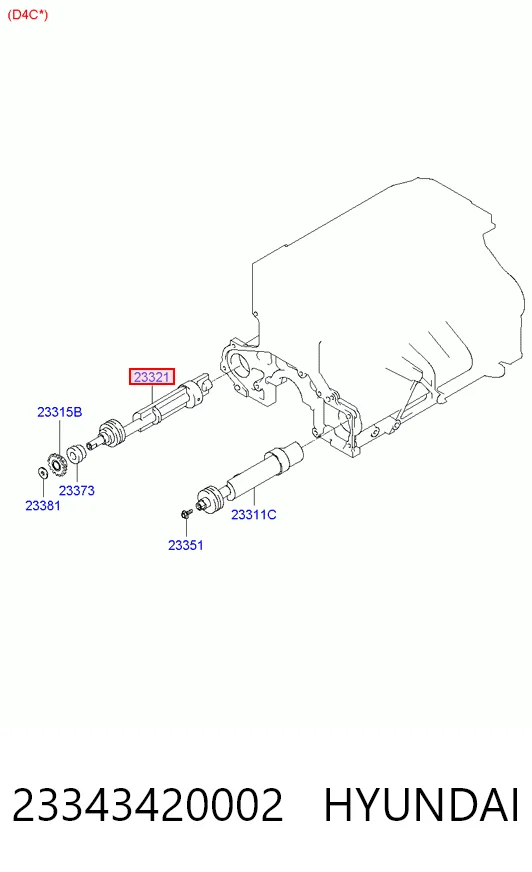 23343420002 Hyundai/Kia Балансировочный вал