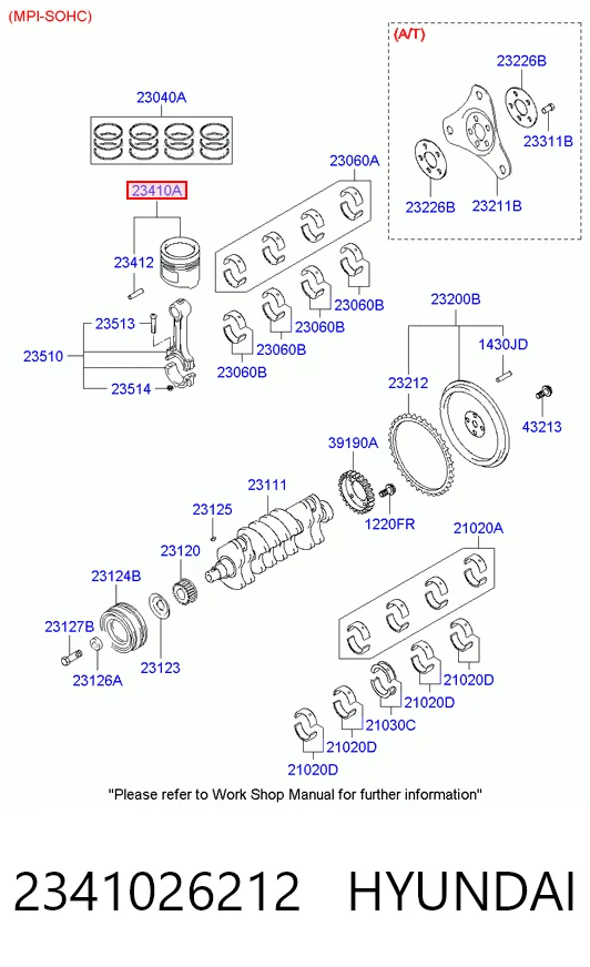 Поршень с пальцем без колец, STD Chrysler 2341026510 цена, от 45.32 USD