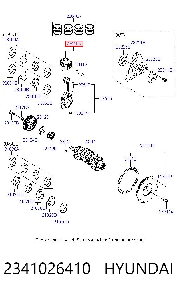 Поршень с пальцем без колец, STD Chrysler 2341026400 цена, от 18.03 USD