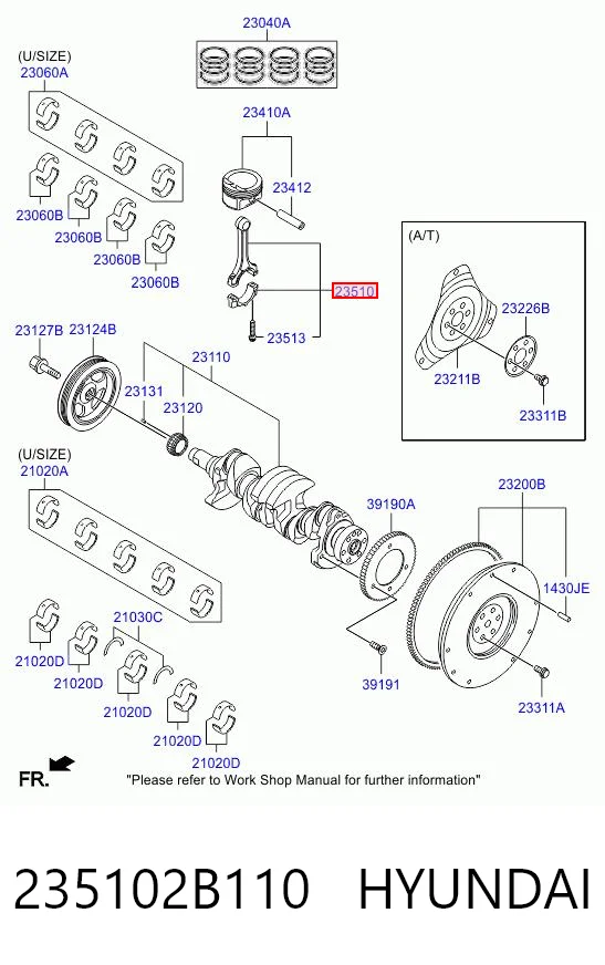 235102B110 Hyundai/Kia Шатун двигателя