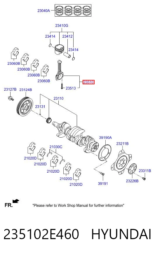 235102E460 Hyundai/Kia Шатун двигателя