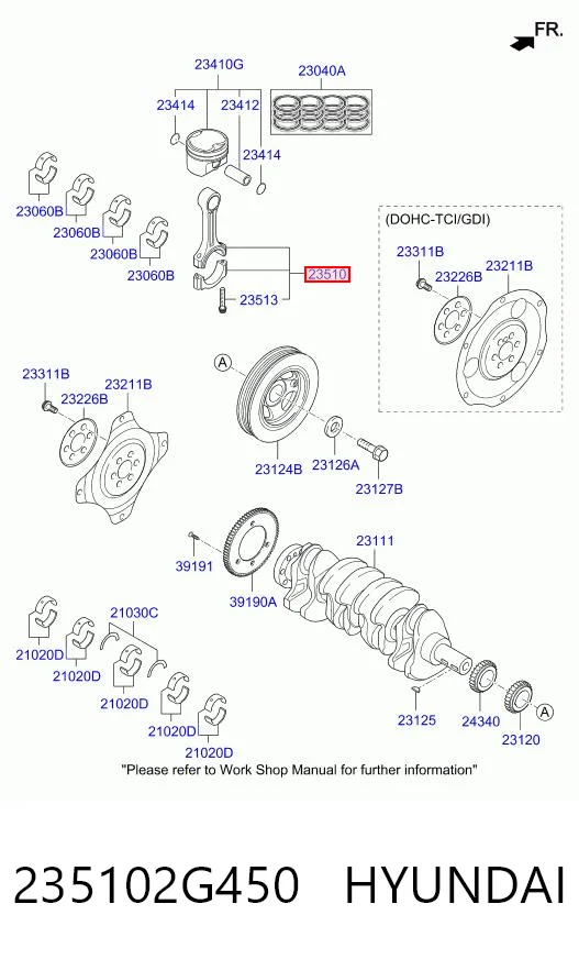 235102G450 Hyundai/Kia Шатун двигателя
