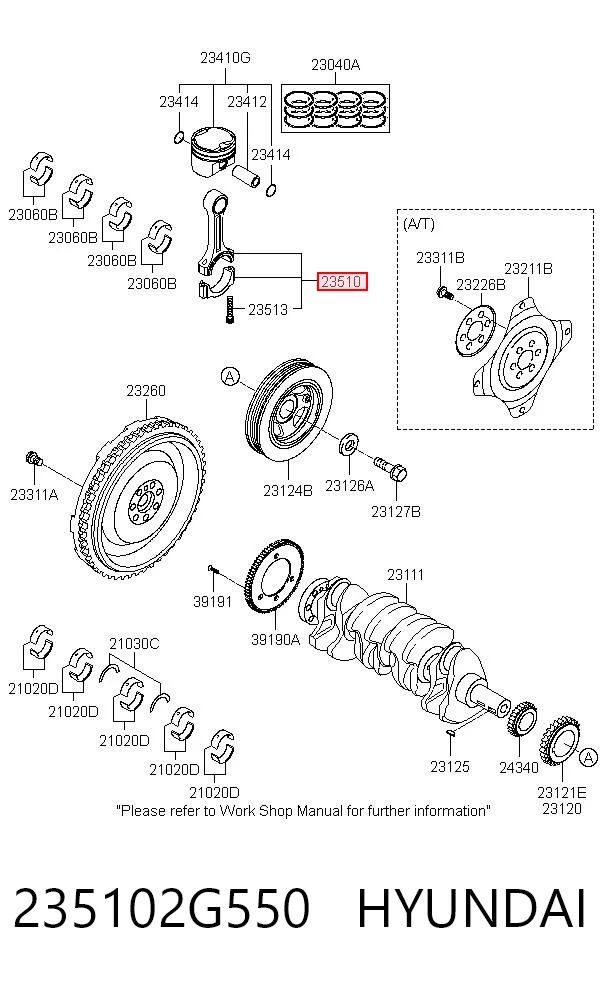 235102G550 Hyundai/Kia Шатун двигателя