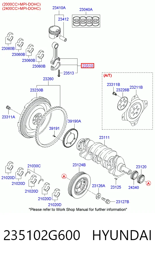 235102G600 Hyundai/Kia Шатун двигателя