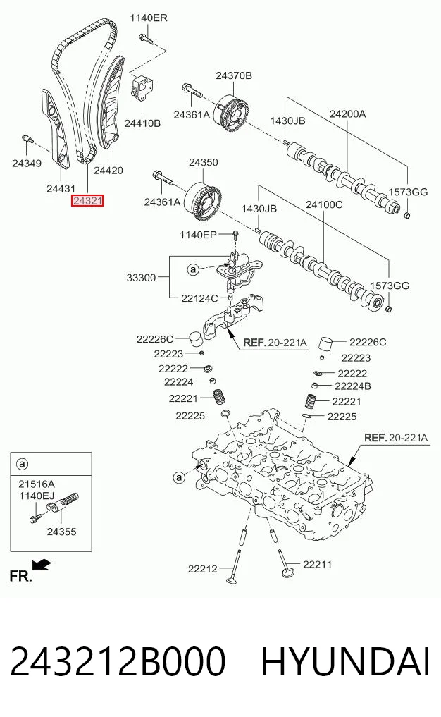 Купить KM0100608CHN KAP Цепь ГРМ, распредвала