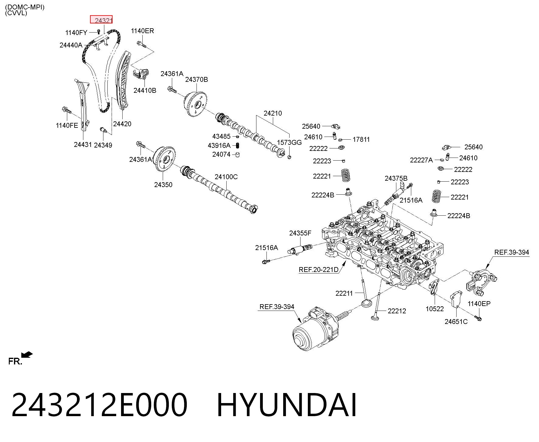 Цепь ГРМ 30109137 AND