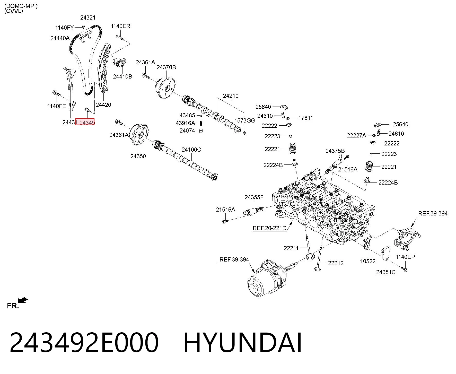 243492E000 Hyundai/Kia 