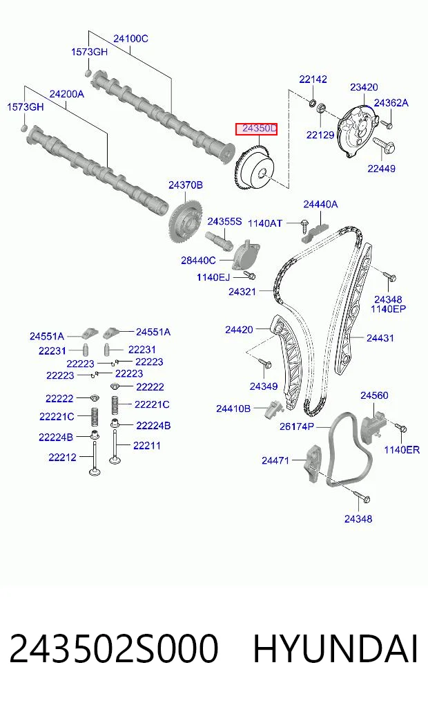 243502S000 Hyundai/Kia 