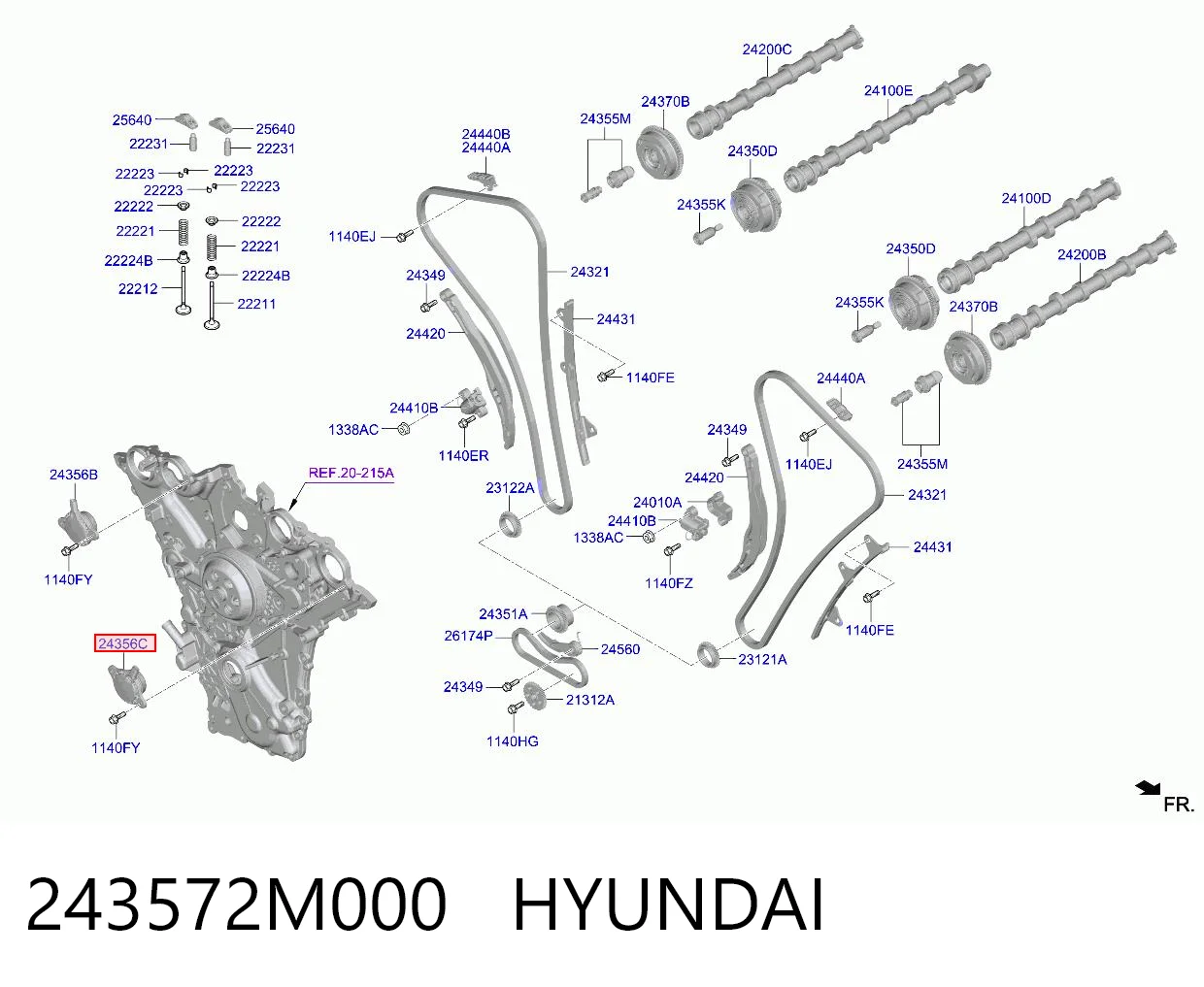 243572M000 Hyundai/Kia 