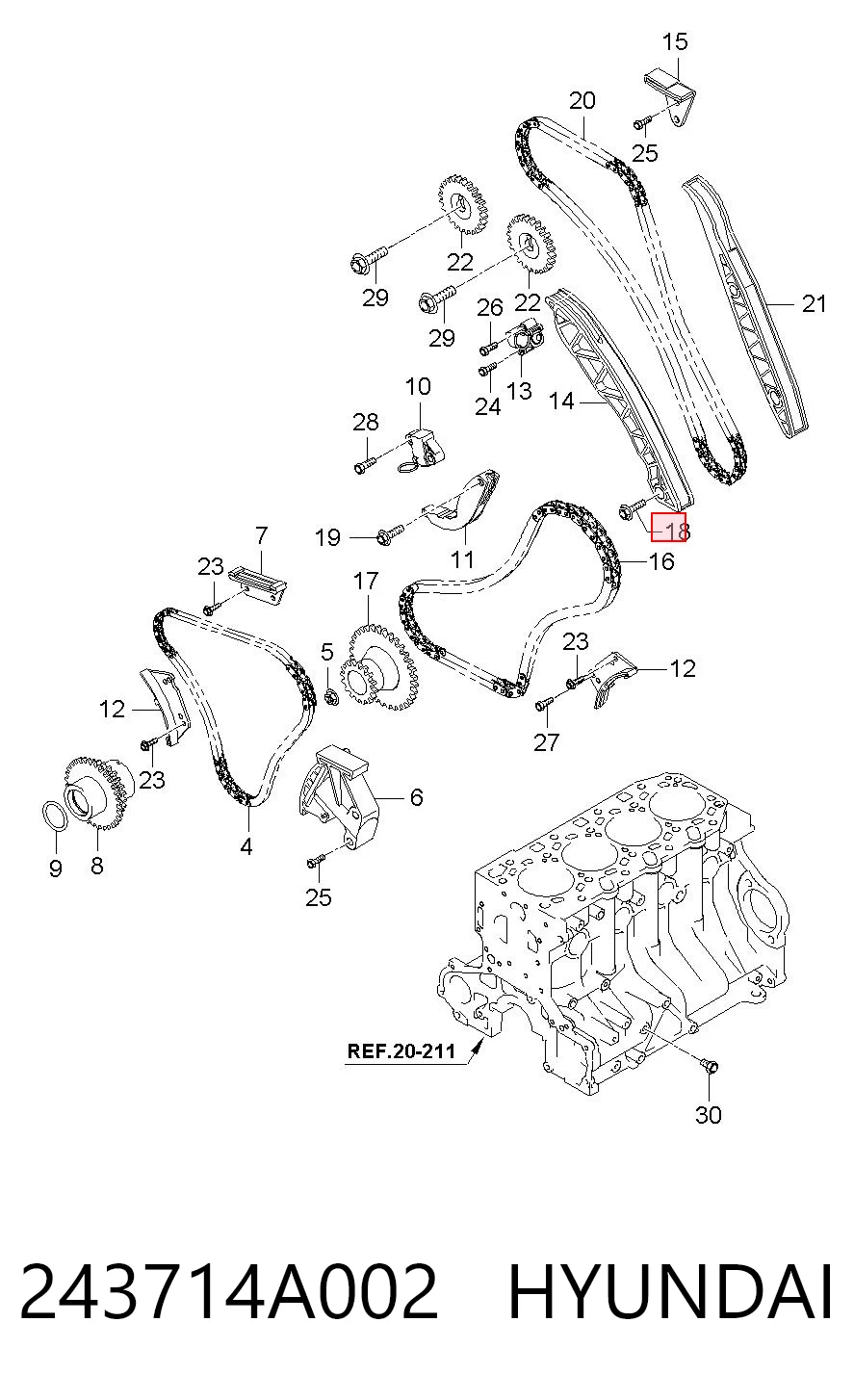 243714A002 Hyundai/Kia 
