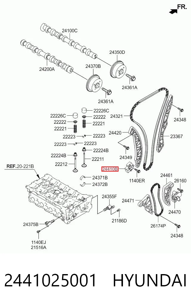 Купить 3H109002 AND Натяжитель цепи ГРМ