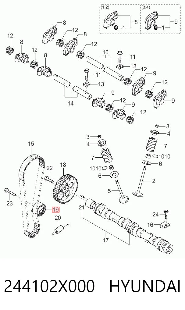K6129 VALEO Ролик натяжителя ремня ГРМ