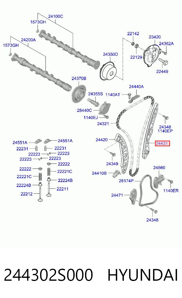 244302S000 Hyundai/Kia 